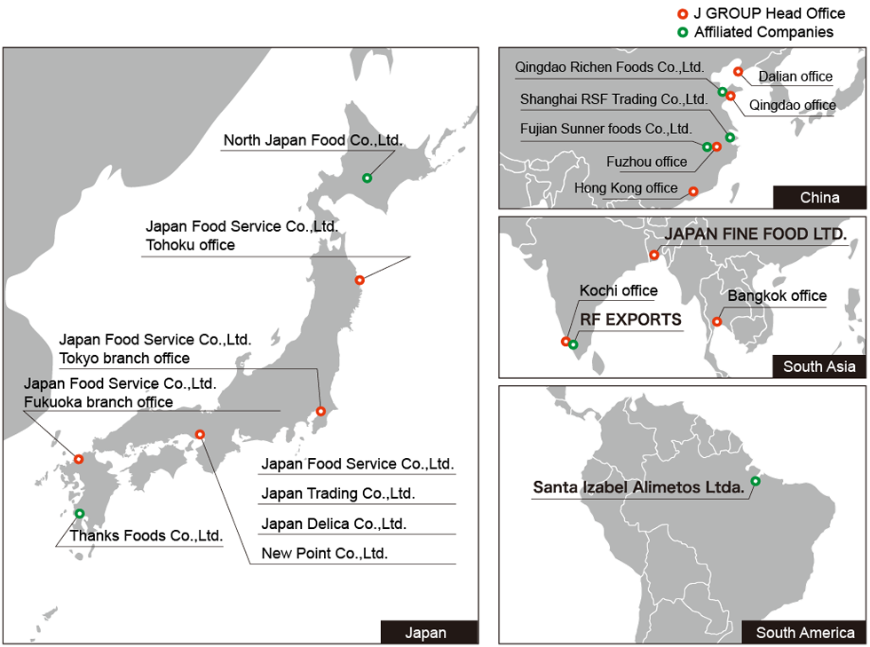 Japan Group Map