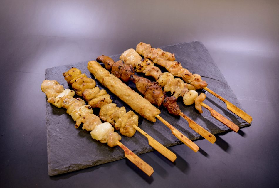 炭火焼やきとり素焼50g（もも・ねぎま・レバー・かわ・つくね